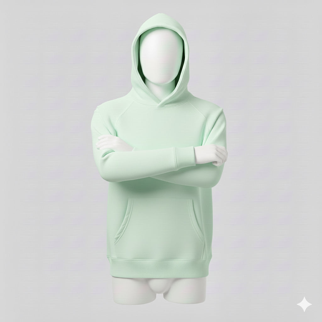 PLAIN LIGHT GREEN 24/7 HOODIE