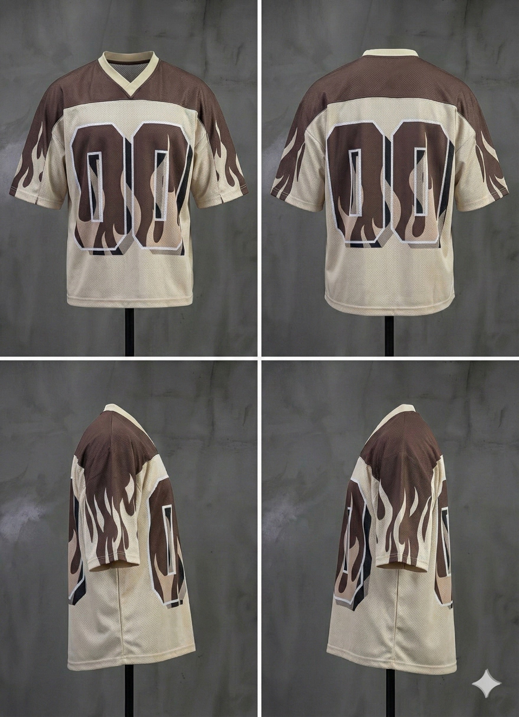 00 FLAME OVERSIZED BOXY FIT JERSEY