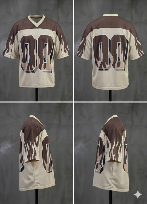 00 FLAME OVERSIZED BOXY FIT JERSEY